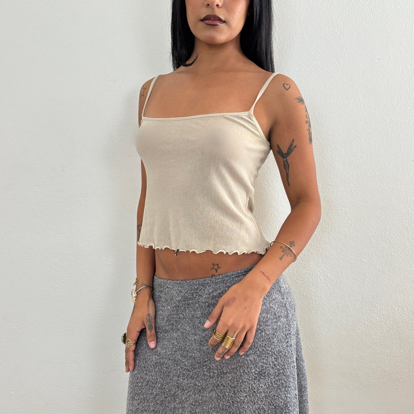 Italian beige cami - S/M