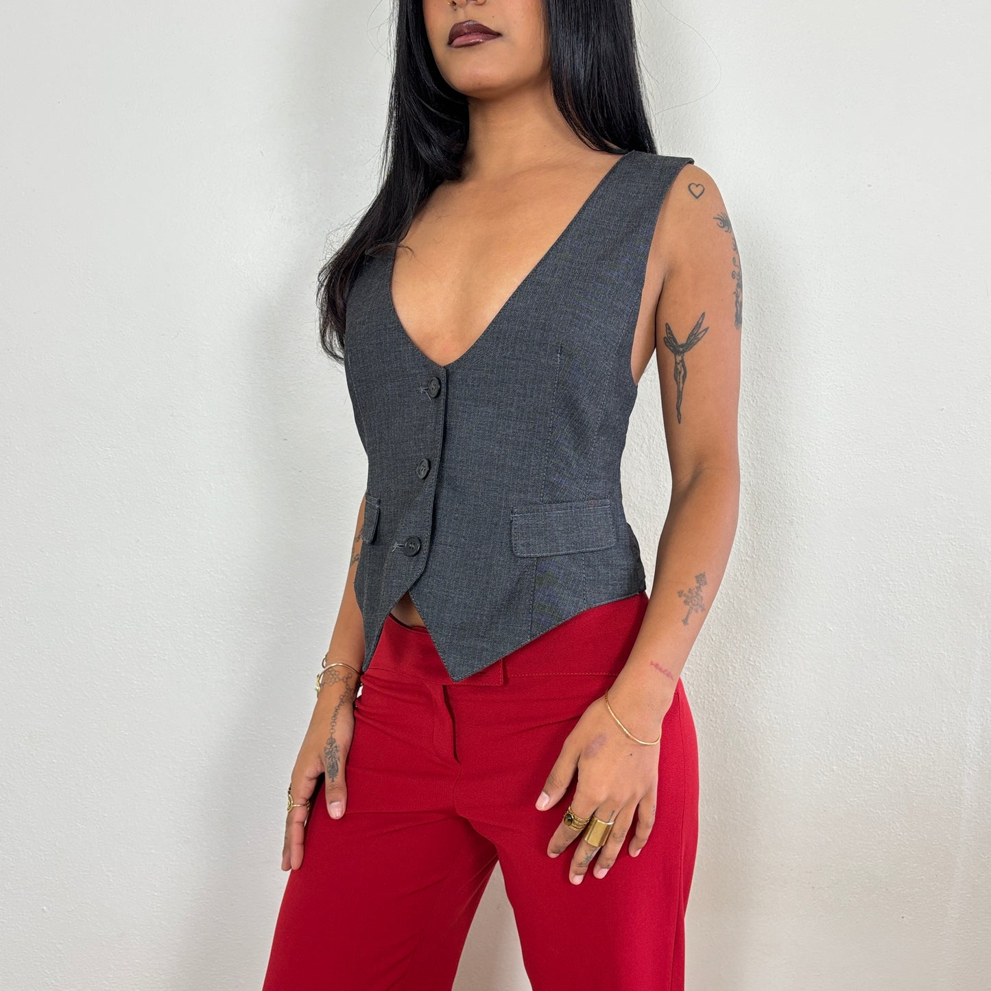 Grey vest - M