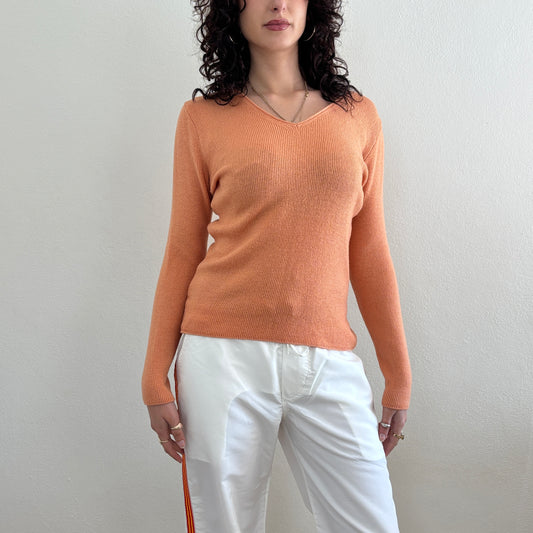 Orange wool jumper - M/L