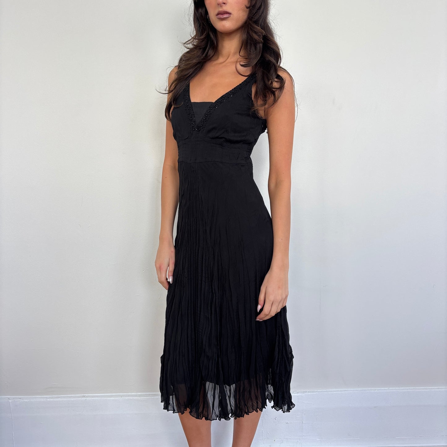 Italian flowy midi dress - S