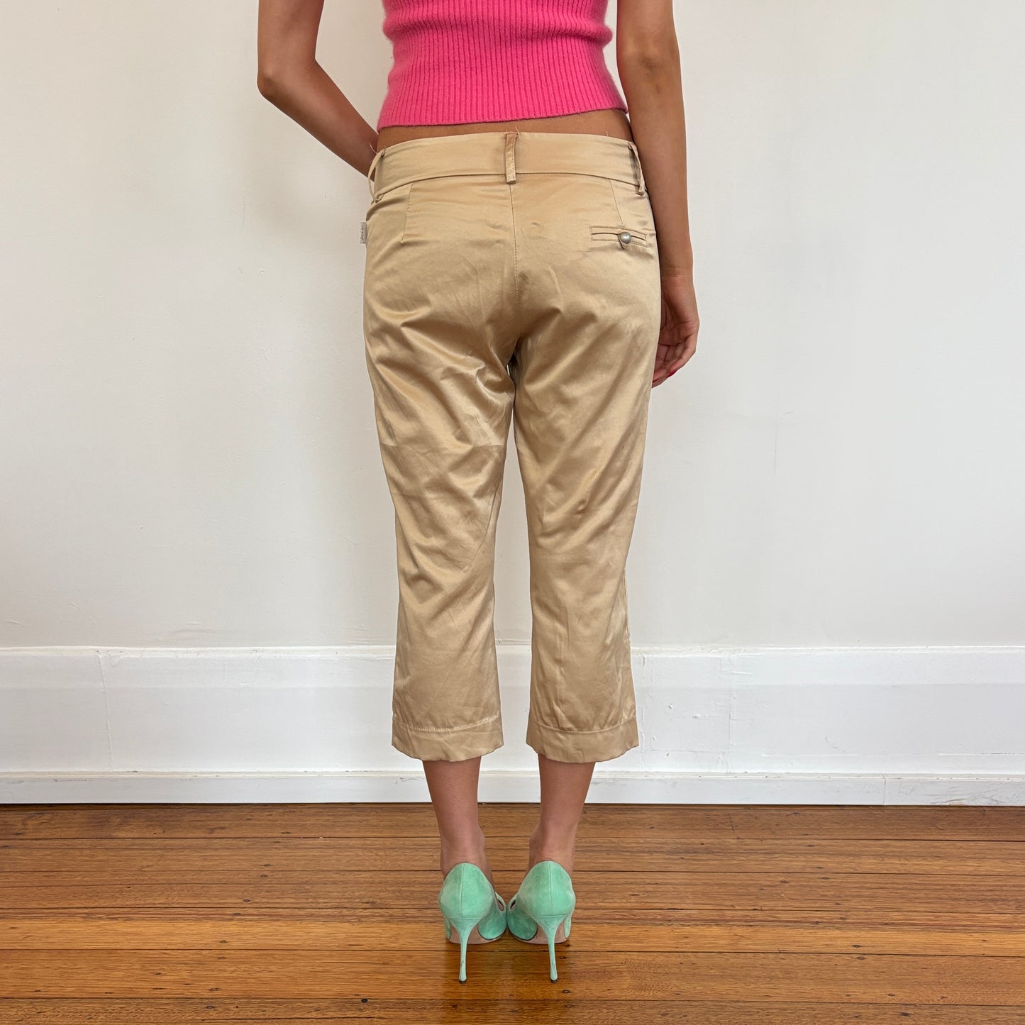 Italian gold capris - M