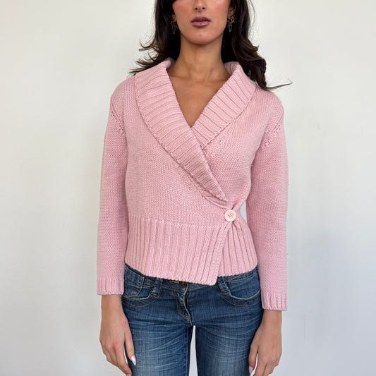 Italian pink wool blend knit - M