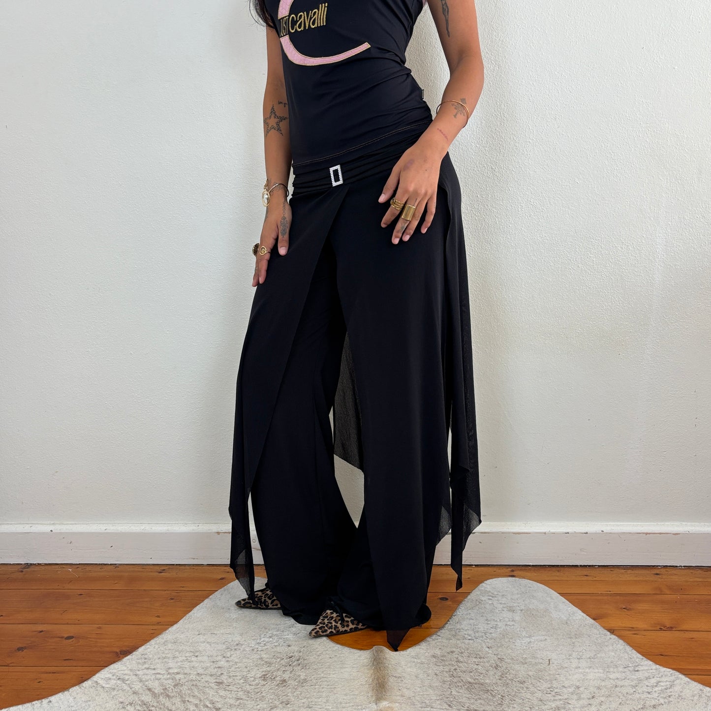 Italian mesh overlay pants - XS/S